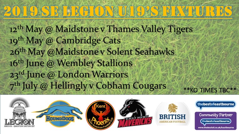 u19's 2019 fixtures